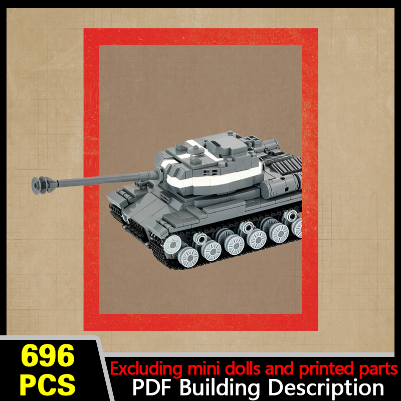 Heavy Equipment Lego - IS-2 Russian Heavy Tank Model MOC