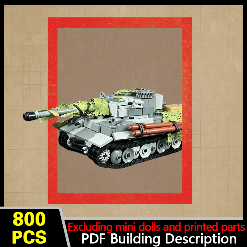Heavy Equipment Lego - Tiger 237 Heavy Tank Model MOC