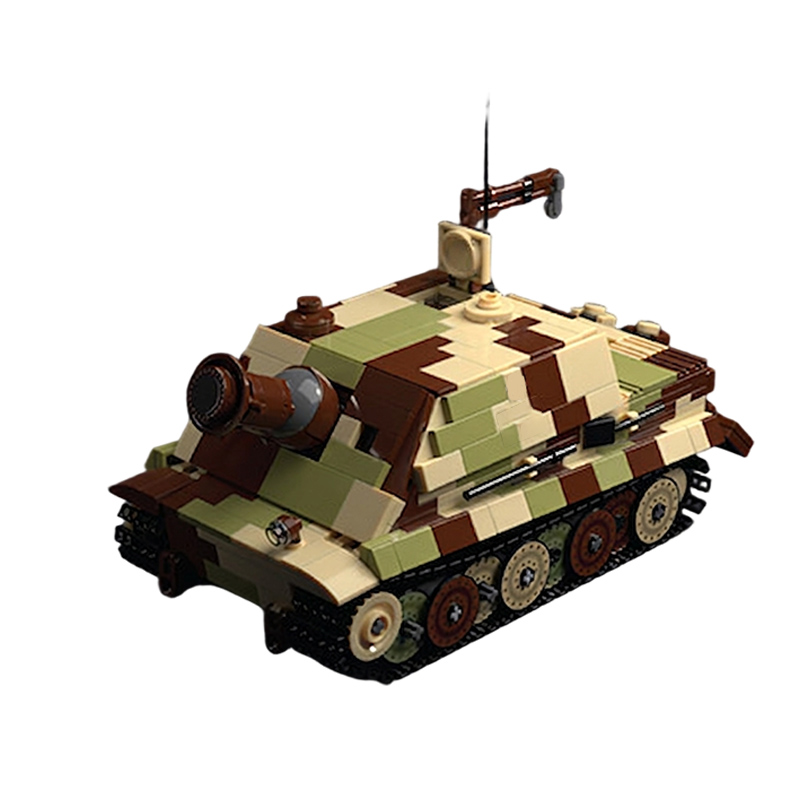 qwert Heavy Assault Gun Model  - Heavy Equipment Lego review and price