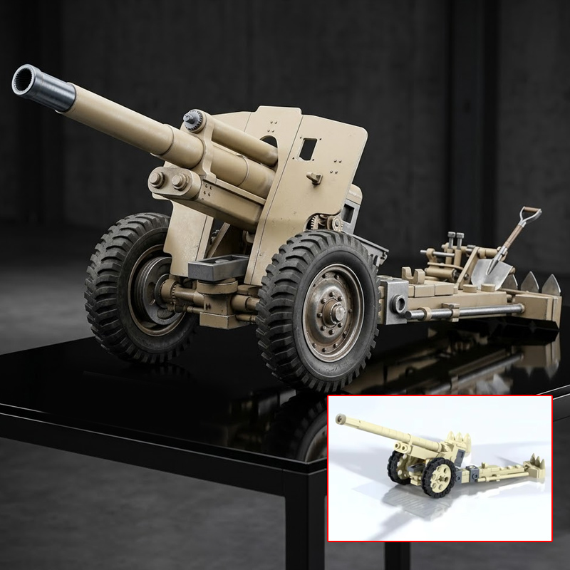 qwer 149/40 Heavy Field Artill - Heavy Equipment Lego review and price