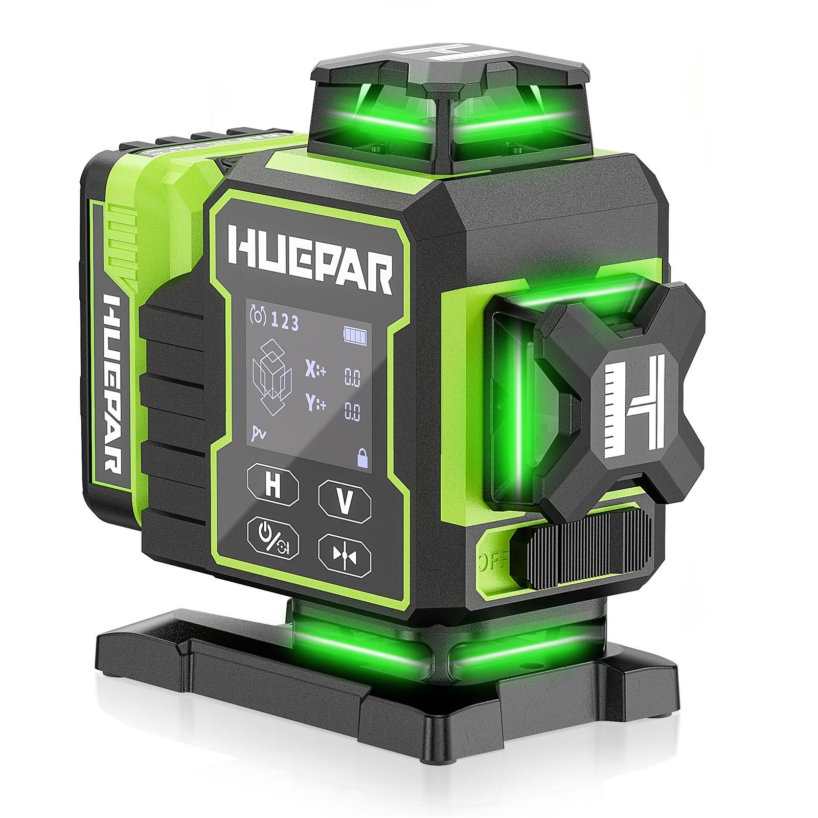 2026 Huepar W04CG Green Lasers - Laser Level Rotary review and price