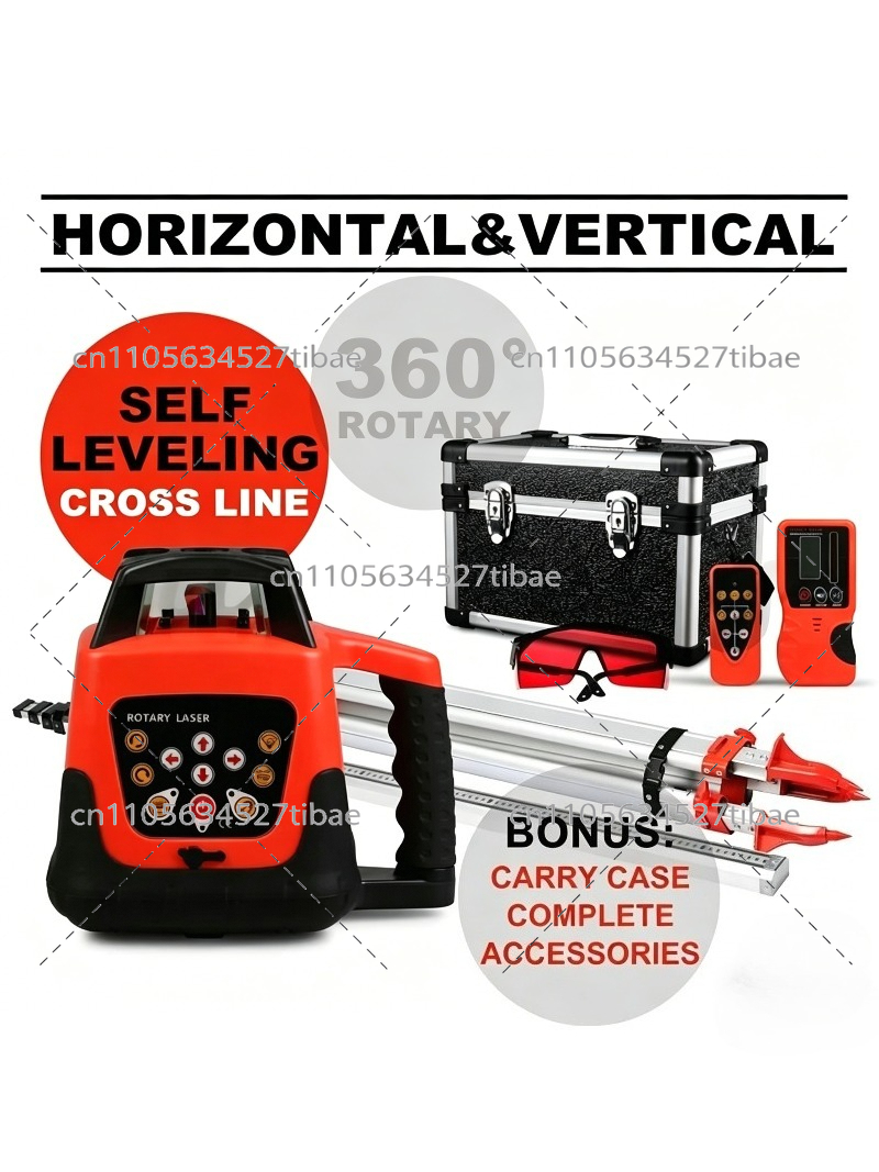500m Range Laser Level Red Bea - Laser Level Rotary review and price