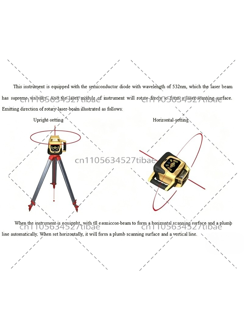 500m Range Laser Level Red Bea - Laser Level Rotary review and price