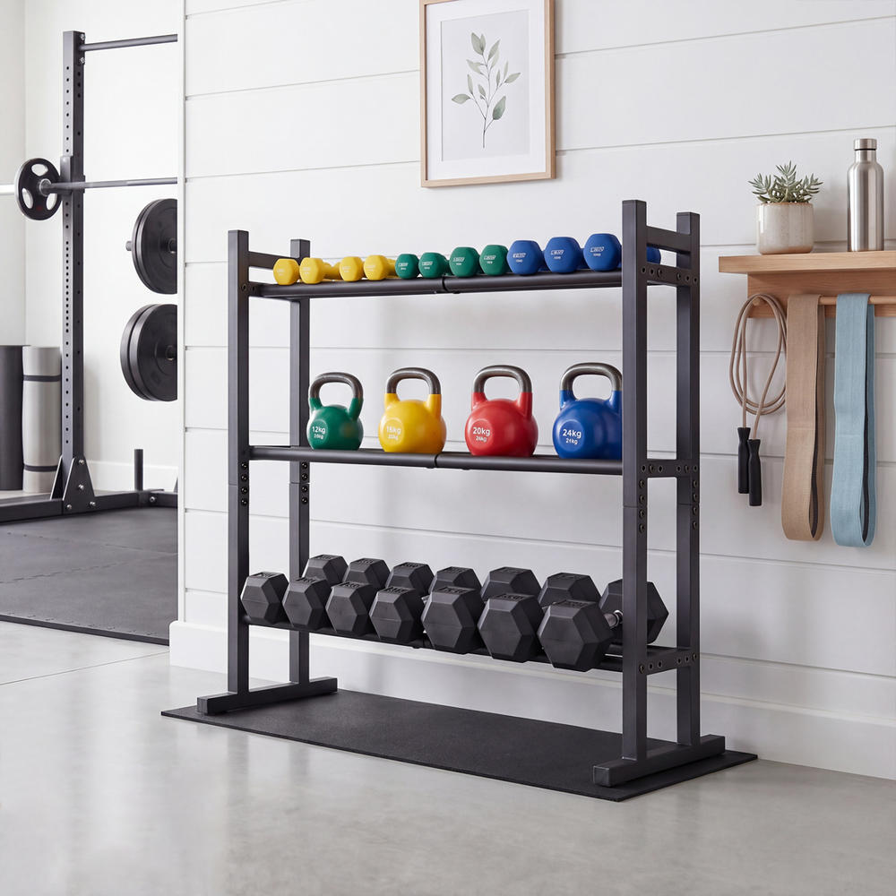 Heavy Duty 3-Tier Dumbbell Rac - Heavy Equipment In review and price
