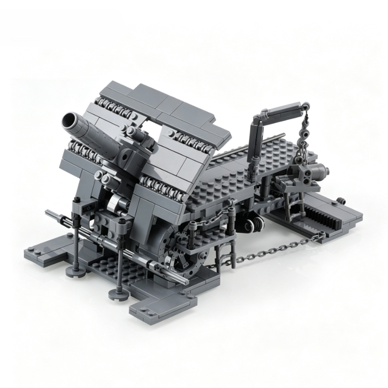 Heavy Siege Mortar Model MOC B - Heavy Equipment Lego review and price
