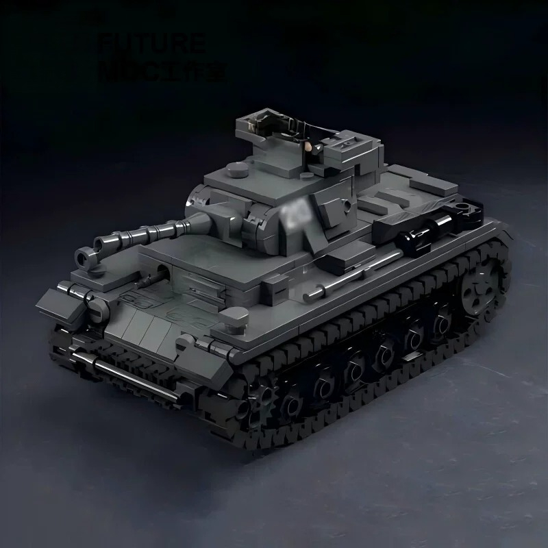 MOC WW2 F-type Heavy Tank War  - Heavy Equipment Lego review and price