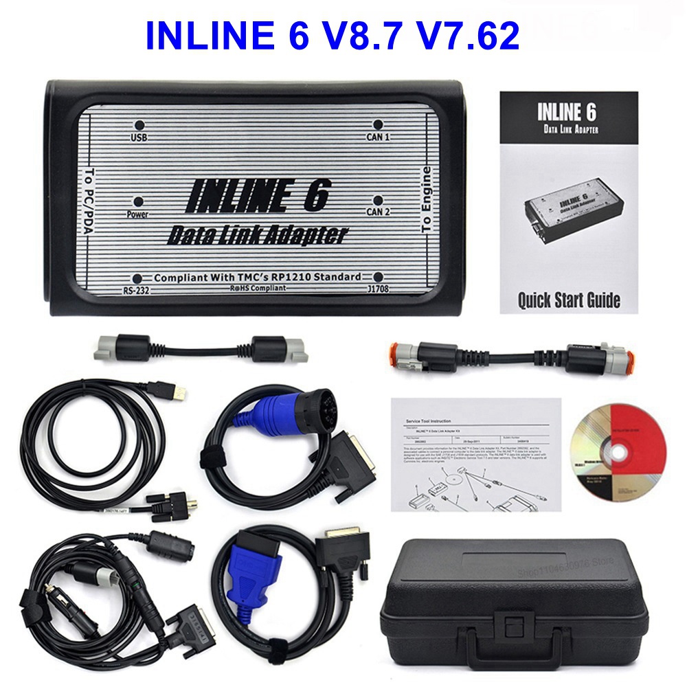 INLINE 6 V8.7 V7.62 Data Heavy - Heavy Equipment Diagnostic Tool review and price