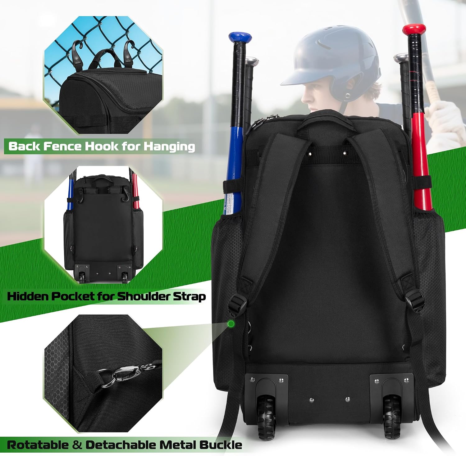 Rolling Baseball Backpack With - Heavy Equipment In review and price